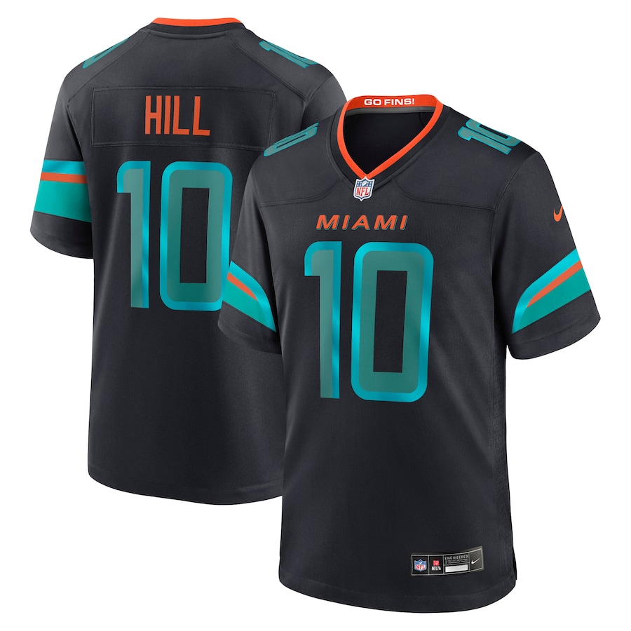 Men Miami Dolphins #10 Hill Nike 2025 Blue Limited Nike NFL Jersey->miami dolphins->NFL Jersey